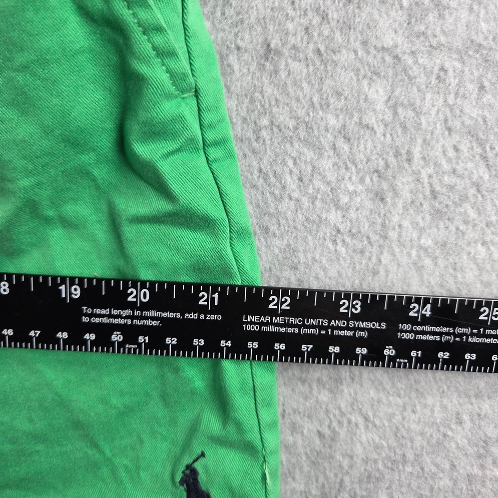 Ralph Lauren Sport Chino Shorts Womens 14 Green Cotton Pony Logo Preppy Casual - Picture 5 of 7